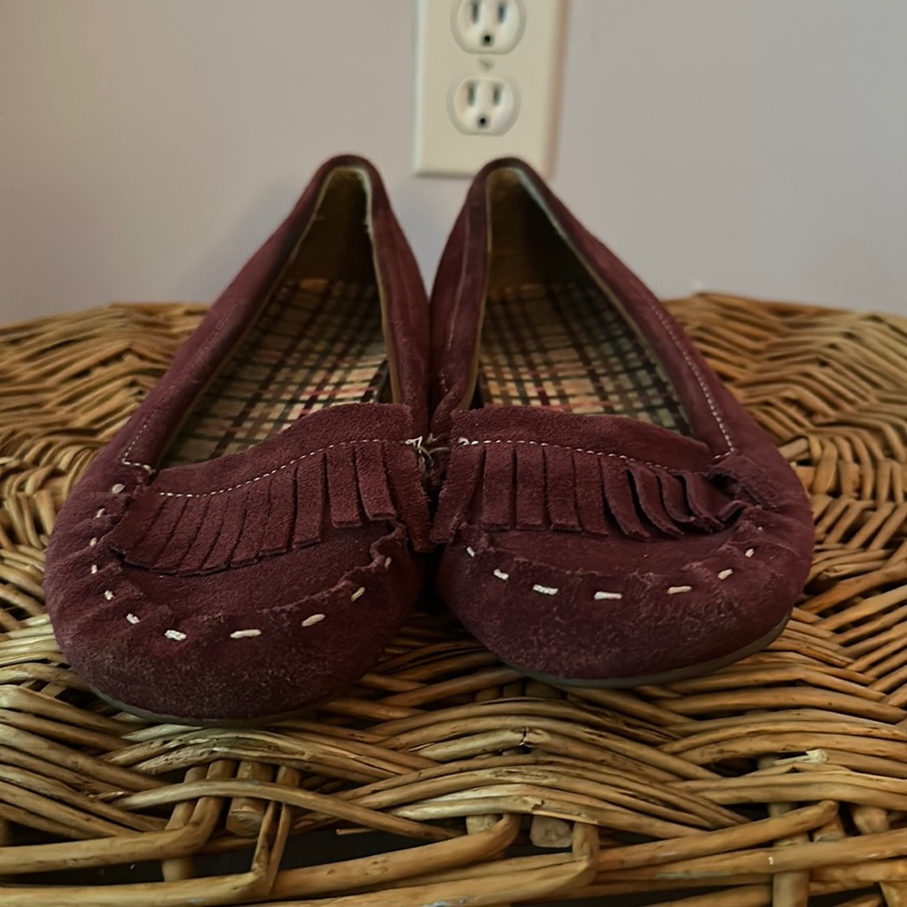 Lands End Purple Loafers